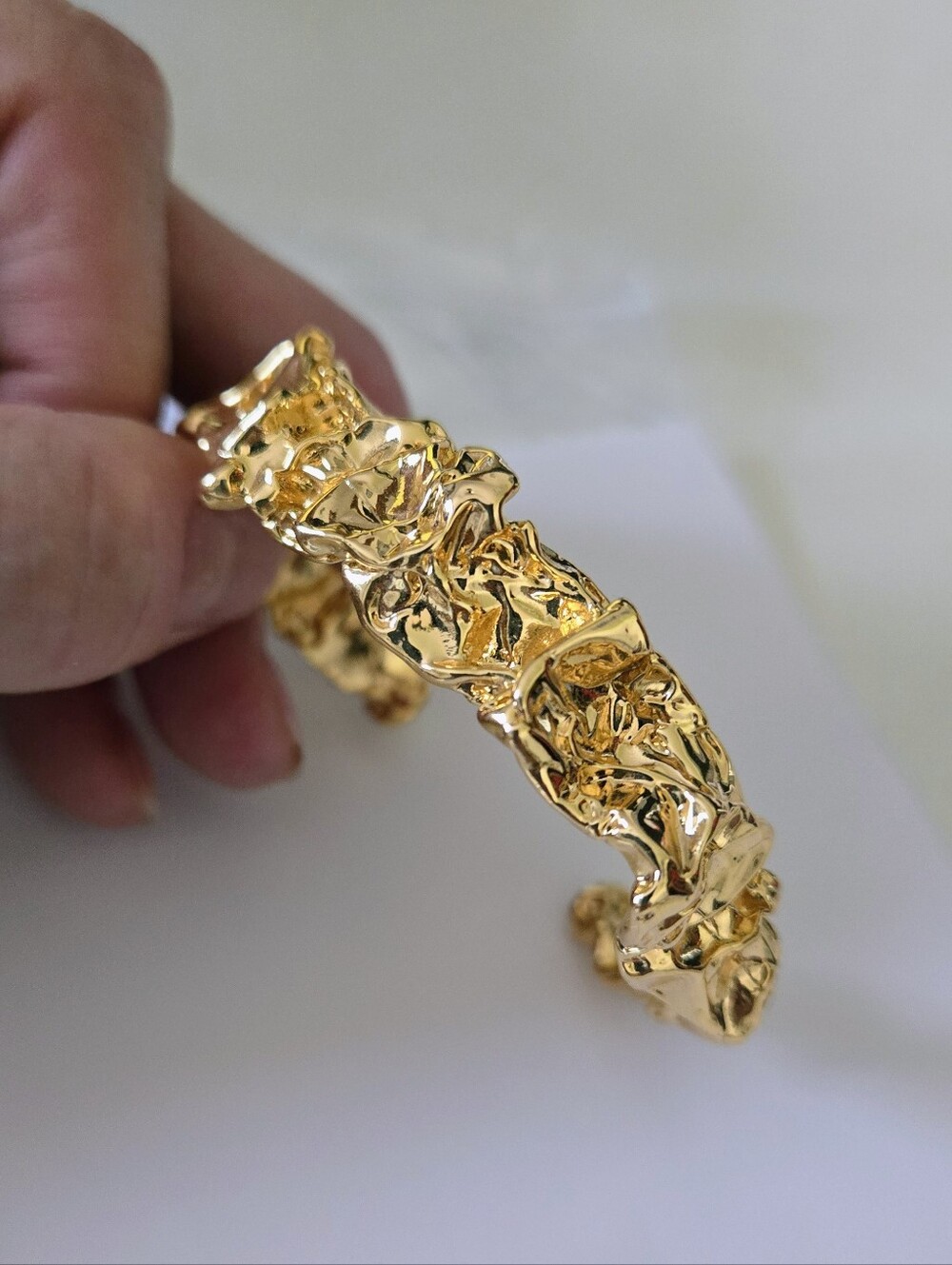 Amber Sceats Emery 24 K Gold Plated Cuff Bracelet (Regular Price Was $169) - Picture 6 of 9